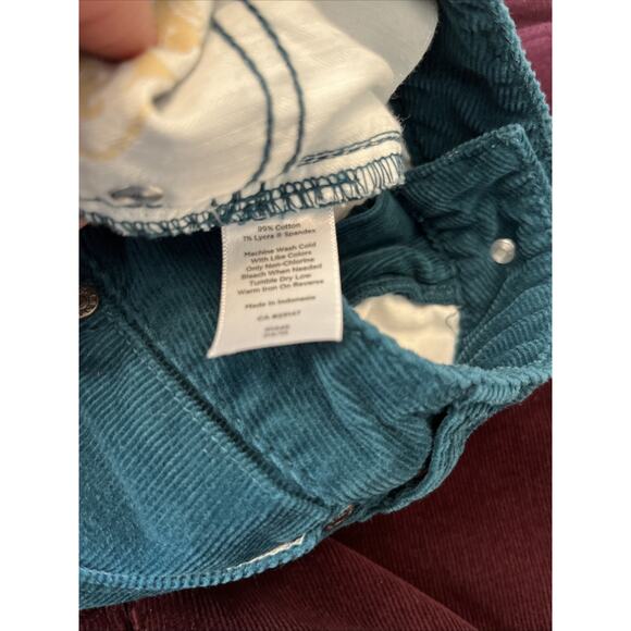 Lot of 2 Talbots Womens 12 Straight Corduroy Pant Classic Heritage Pocket Cords - Picture 10 of 13